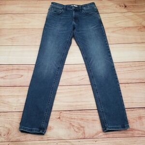 RESERVED Jeans Mens 30x32 Blue Slim Straight Denim Knit Stretch Casual Adult‎